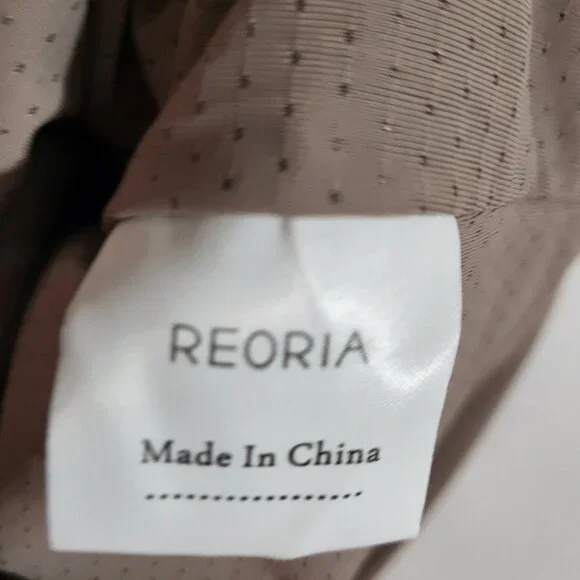 Reoria 2 Piece Loungewear Set Square Neck Flare Leg Size XL Tan NEW - Picture 9 of 13